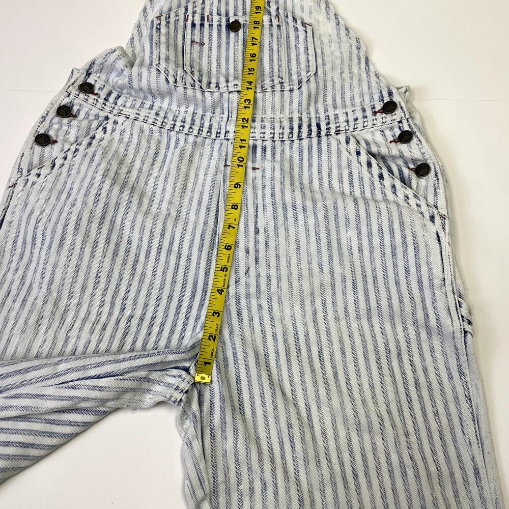 Faherty Topsail Overall Small Railroad Stripe Faded Boho Slouchy Classic - Picture 15 of 16